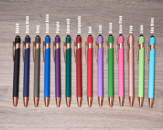 Personalized Luxurious Soft Touch Rose Gold Pen, Personalised Gift Pens for Women, Teacher Gifts, Fancy Custom Pen, Gifts for company